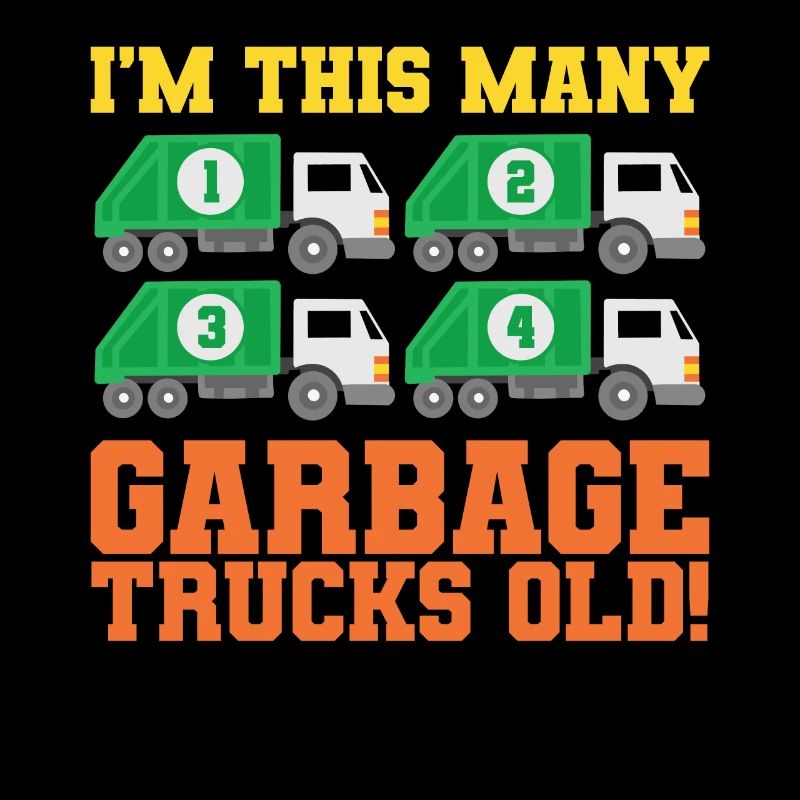Camion à ordures du 4e anniversaire