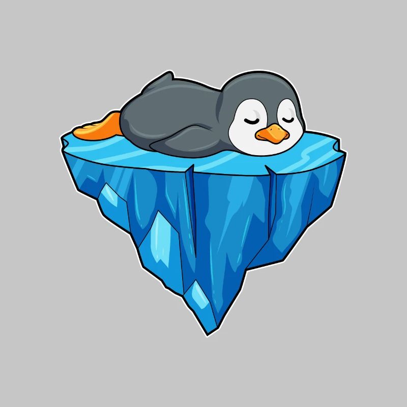 Pinguin Eisscholle
