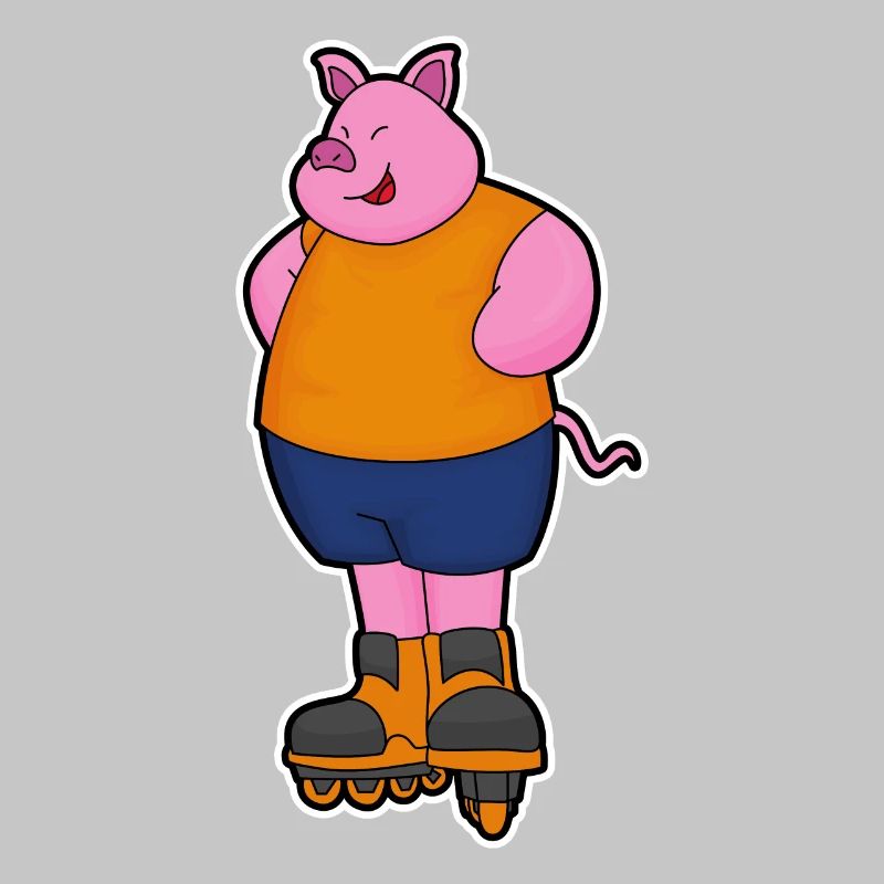 Schwein Inline skating Inline skates