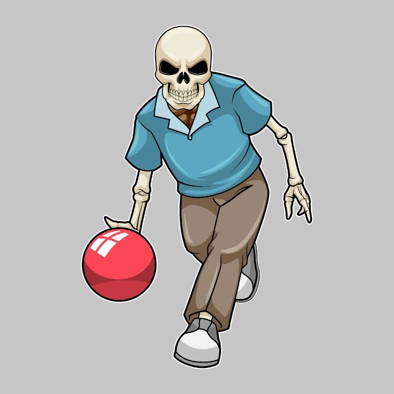 Boule de bowling squelette