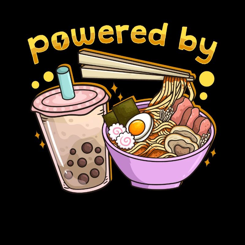 Bubble Tea Boba Ramen Kawaii