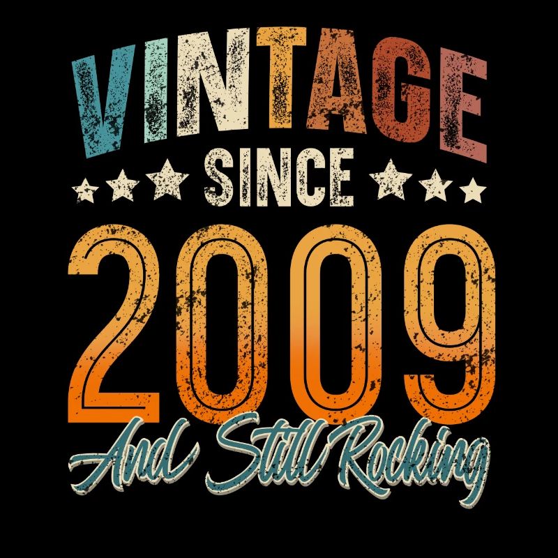 2009 Année de naissance Anniversaire Année de construction Millésime