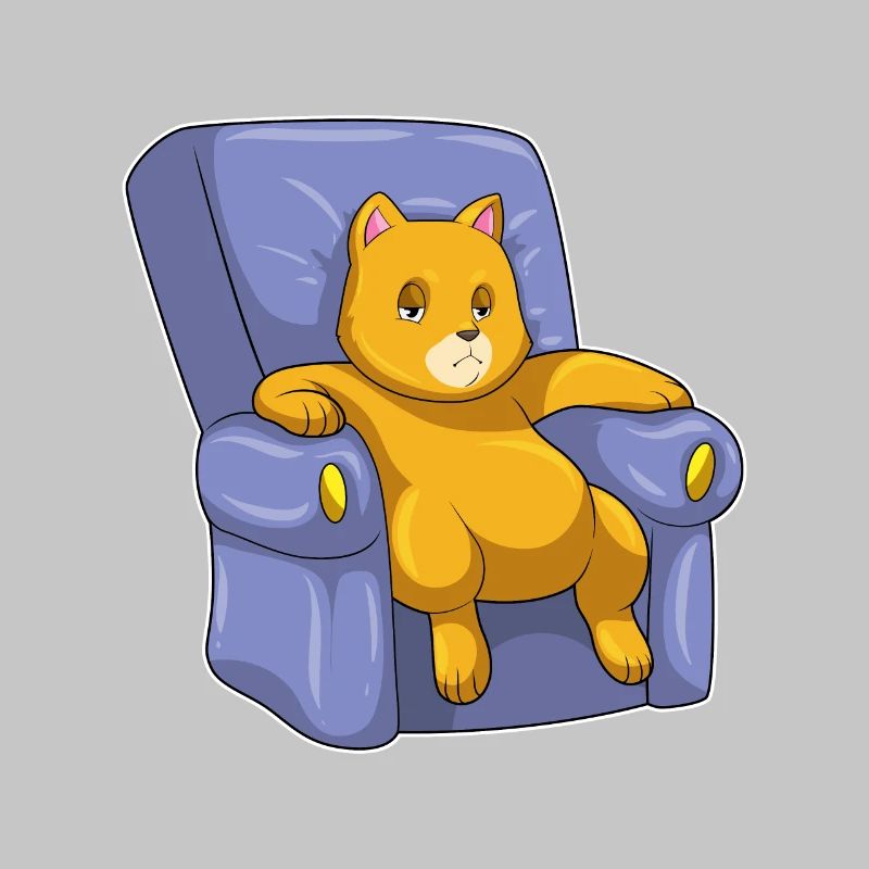 Chat avec canapé
