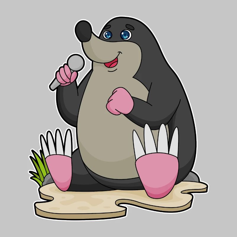 Mole Singer Chant au micro