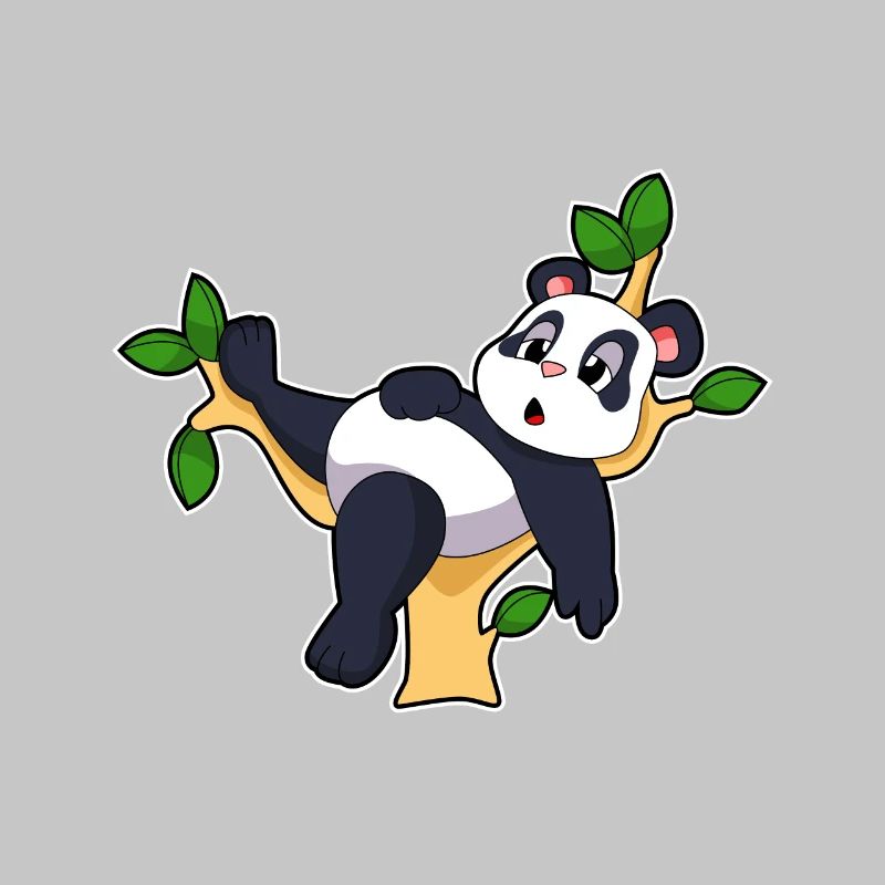 Panda sur arbre