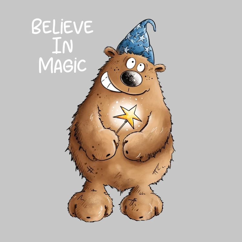 Croyez en Magic Wizard Bear I Magicien