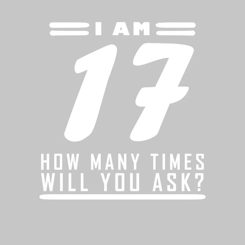 Ich bin 17 – 17. Geburtstag Geschenk