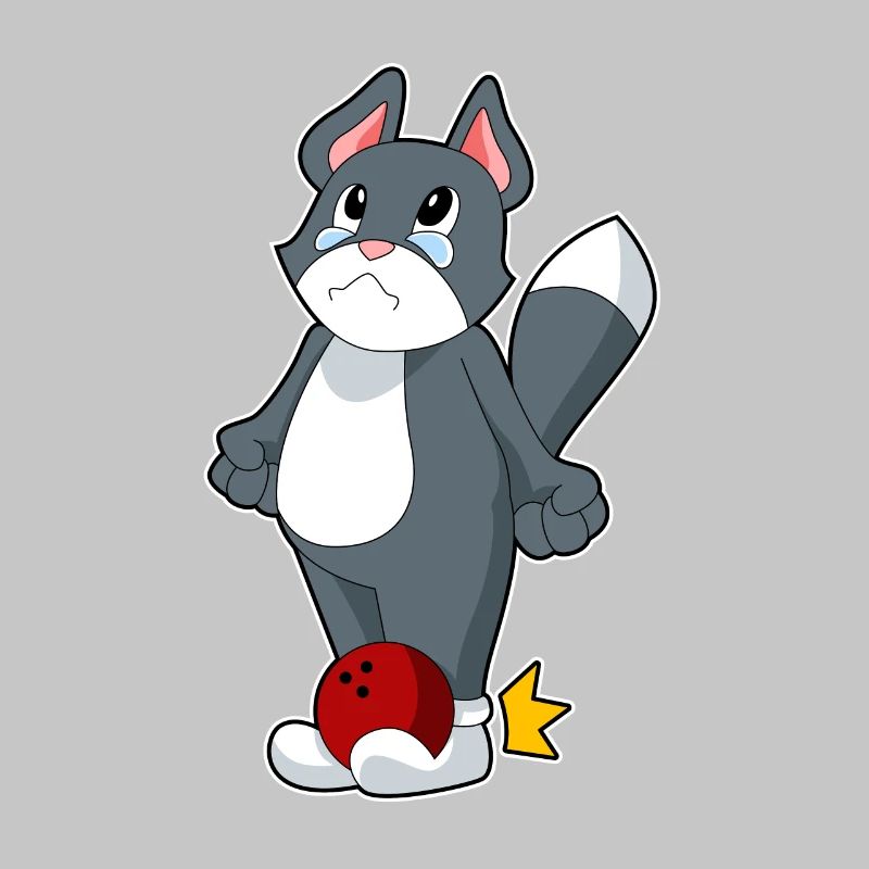 Boule de bowling pour chat
