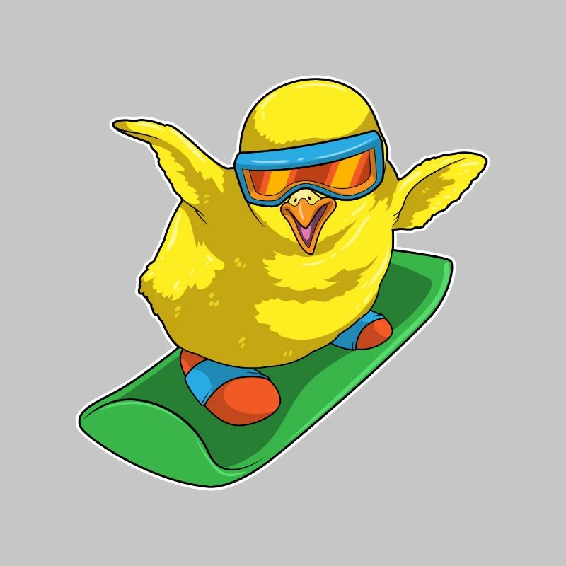 Chick Snowboarder Snowboard