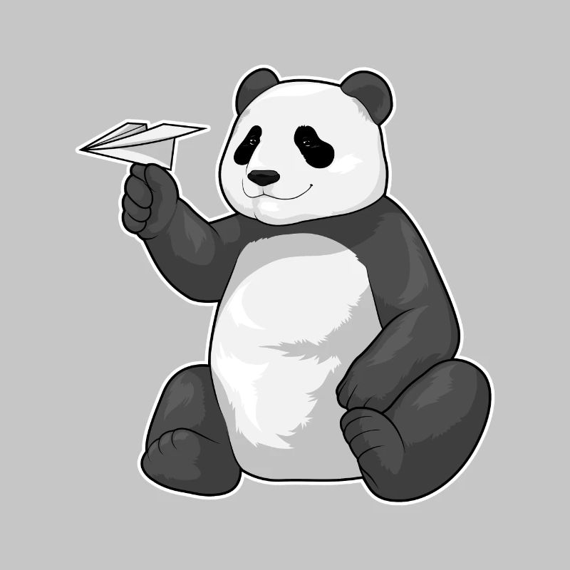 Panda Paper Plane