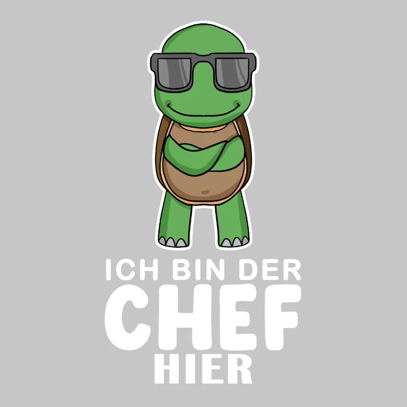 Cool Schildkröte Chef