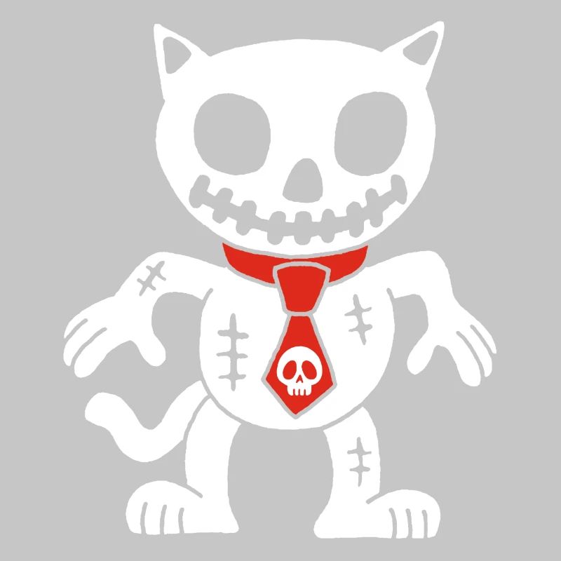 Weiße Katze Voodoo Puppe