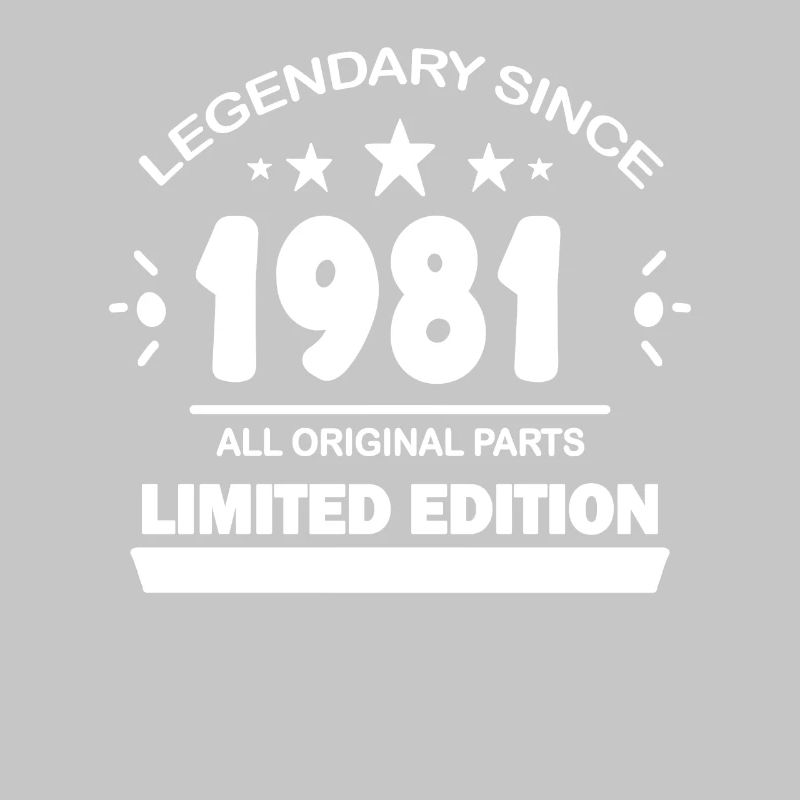 1981 - Né 1981 - Année de construction 1981