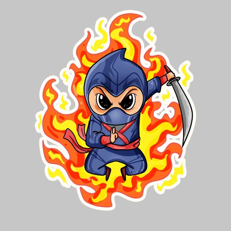 Ninja Rouge Feu