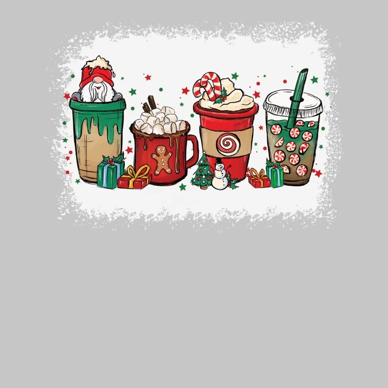Tasse à café de Noël blanchie
