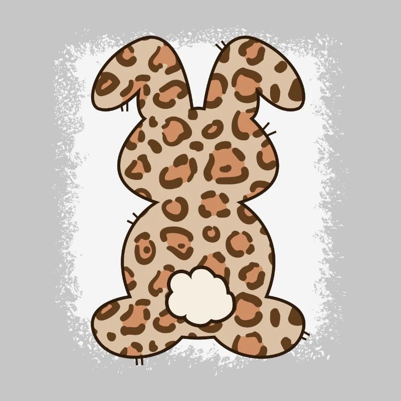 Leopard Print Bleached Easter