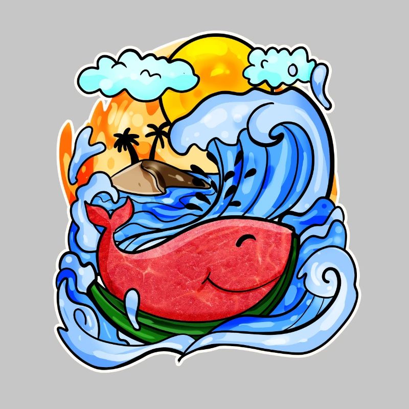 Baleine pastèque