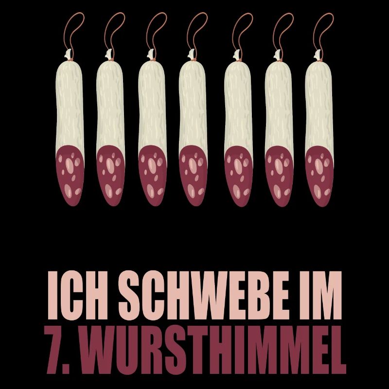 Humorvolle Wursthimmel Illustration
