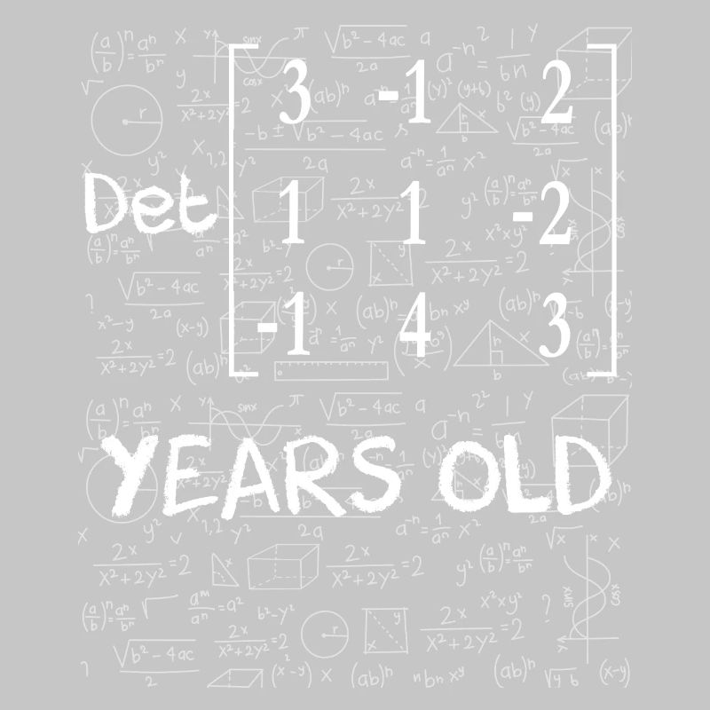 44e anniversaire 44 ans déterminant de matrice