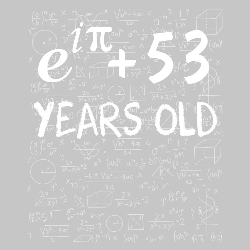 52nd Birthday 52 Years Euler Identity Math Gift
