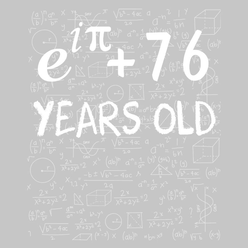 75th birthday 75 years Euler Identity math gift