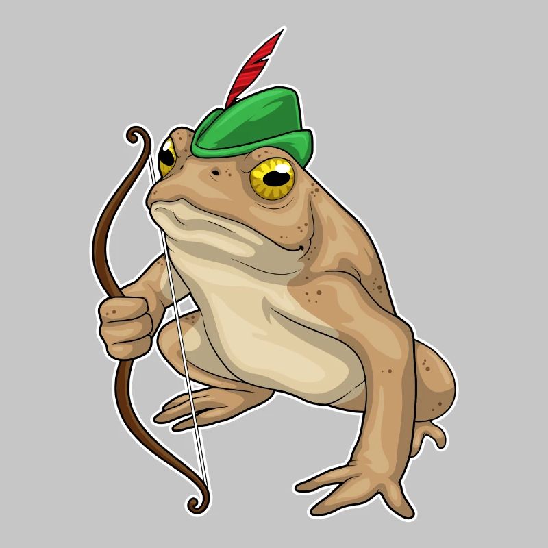 Frosch Bogenschütze Bogen