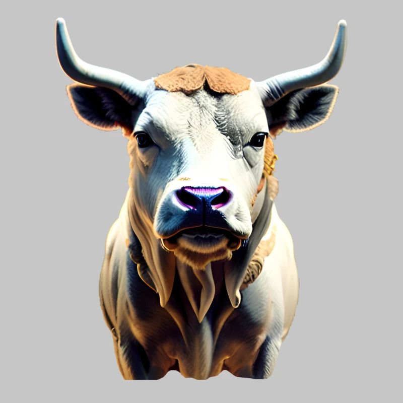 Vache - taureau avec cornes