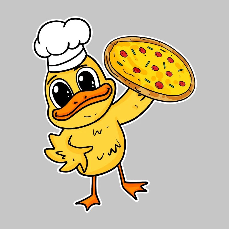 pizza maker pizza chef duck italy