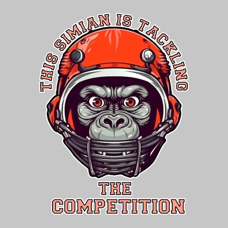 self-confident monkey accepts the challenge