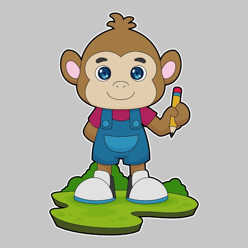 École de crayons Monkey Student