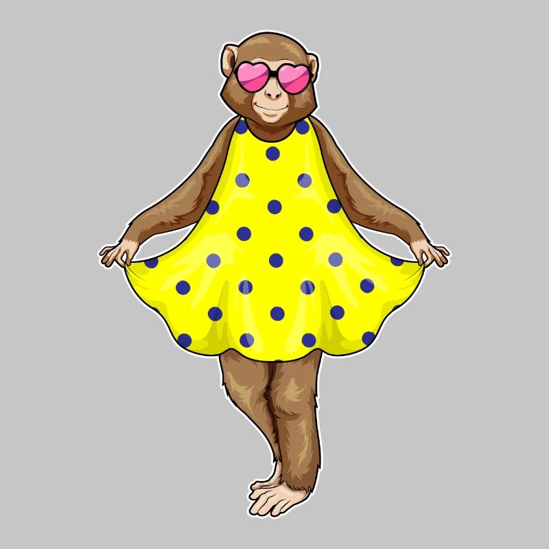 Robe à pois Monkey Hearts