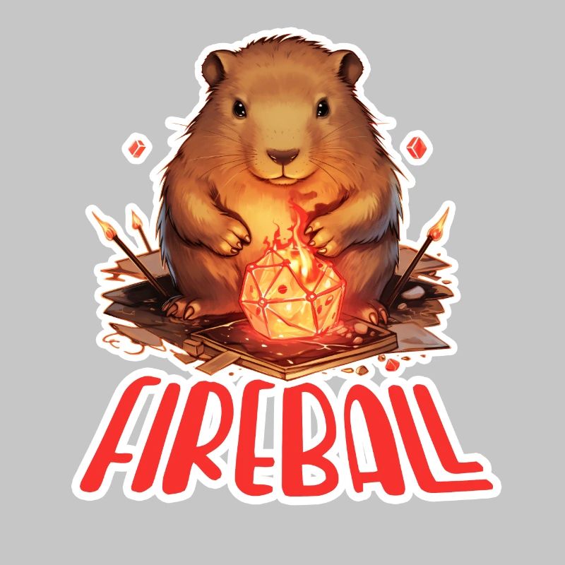 Capybara Mage – Conception de RPG boule de feu