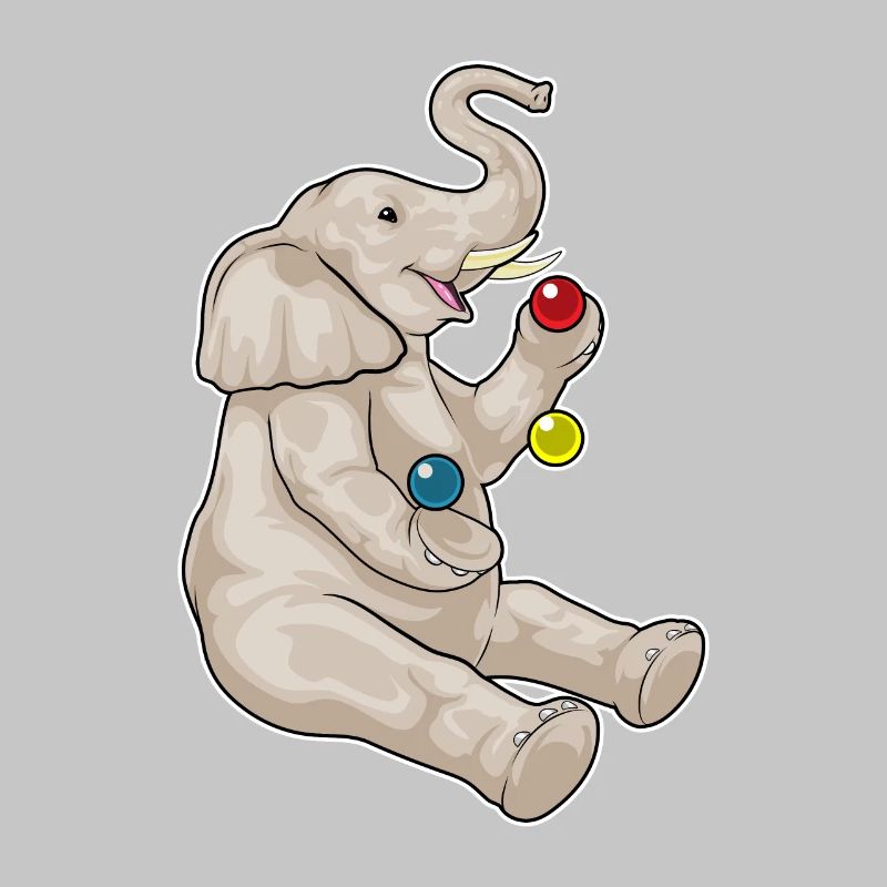 Jongleur éléphant jongleur