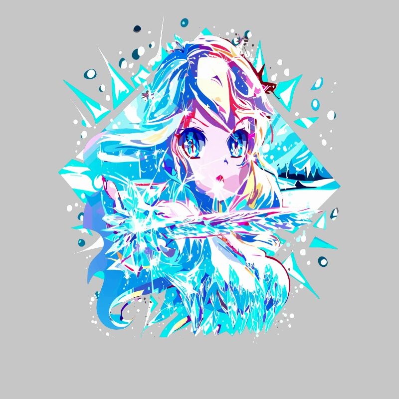 Anime Reine des neiges Princesse des glaces