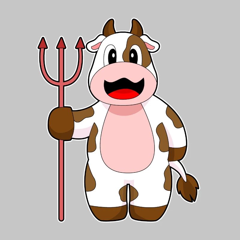 Vache Halloween Devil Trident