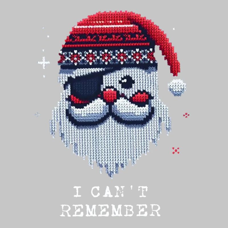 Weihnachtsmann mit Augenklappe Strickmuster