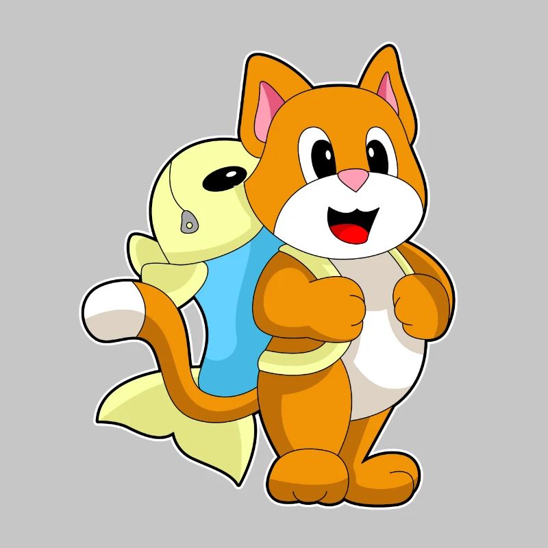 Cat Student Backpack School