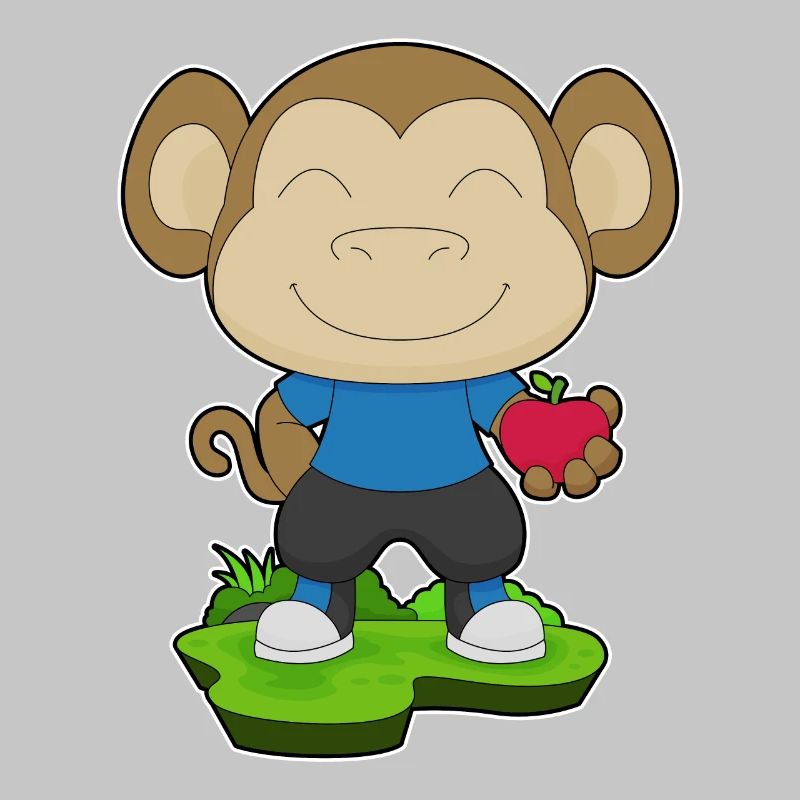 Affe Apfel 