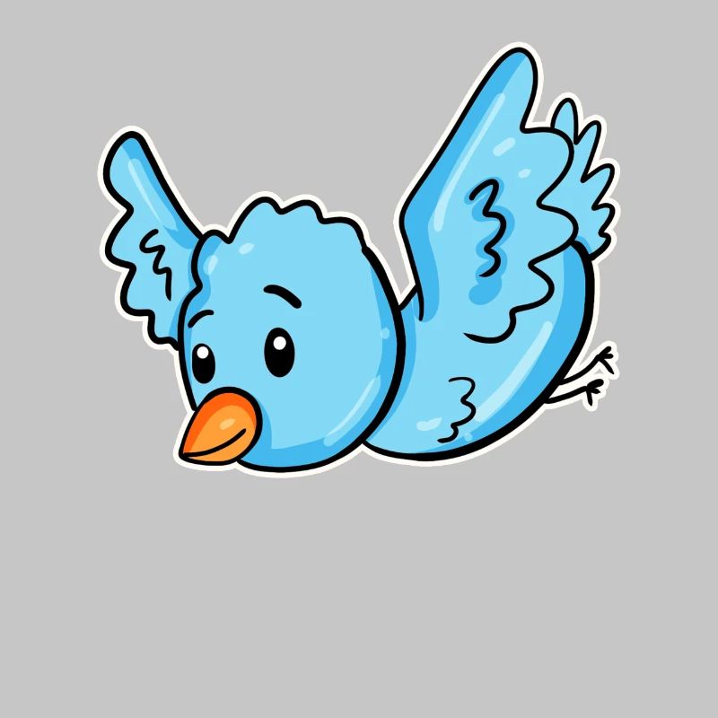 Ein blauer Vogel