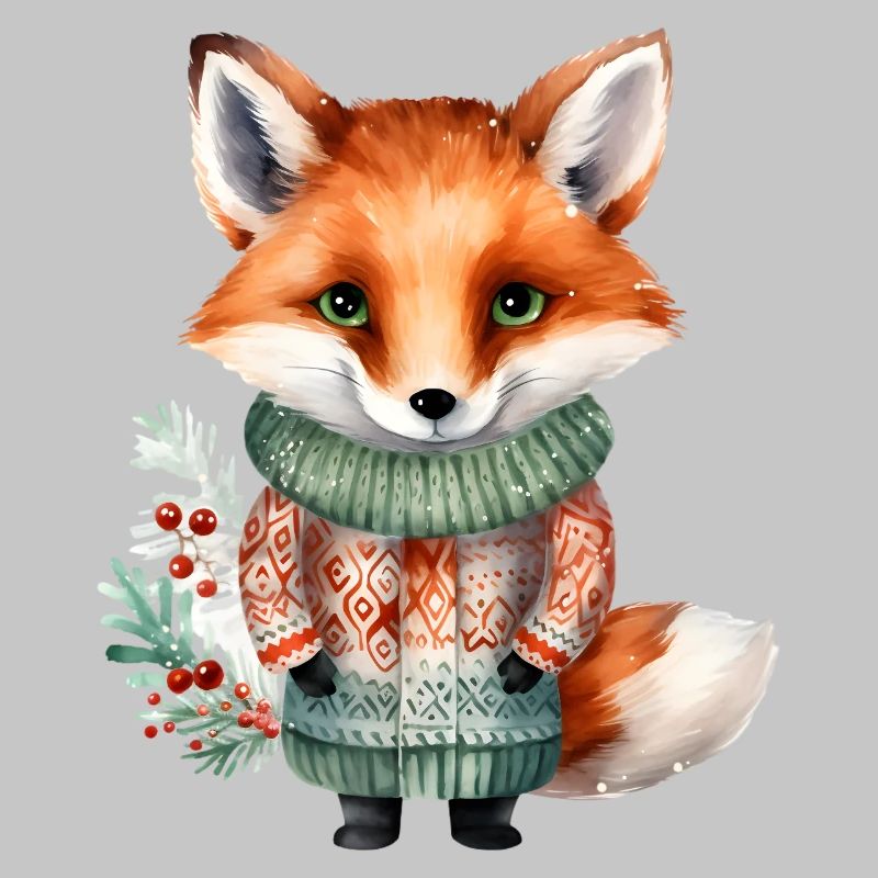 Winterfuchs im Pullover