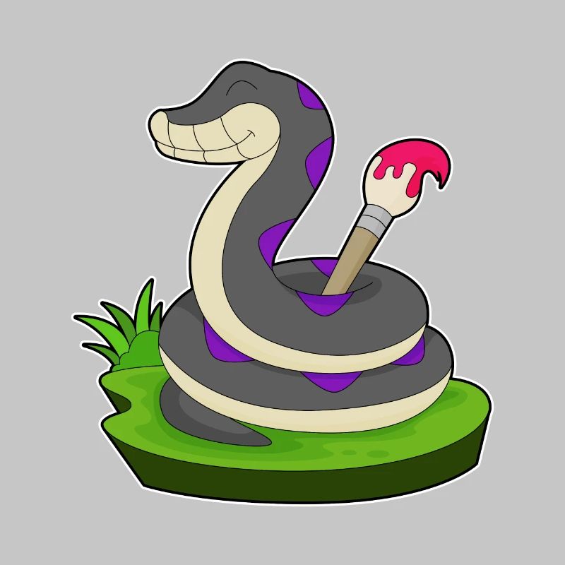 Snake Painter Brush Paint