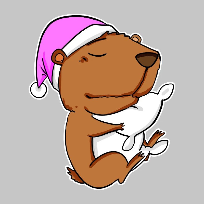 Capybara Capybara Oreiller Fatigué Relax