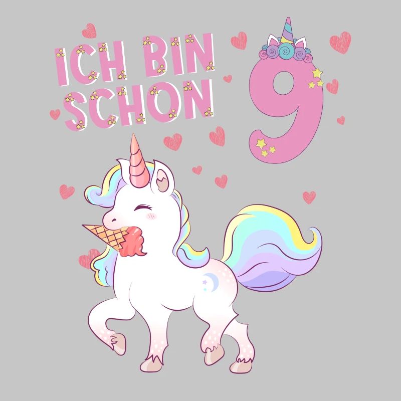 Ich bin schon 9 Einhorn