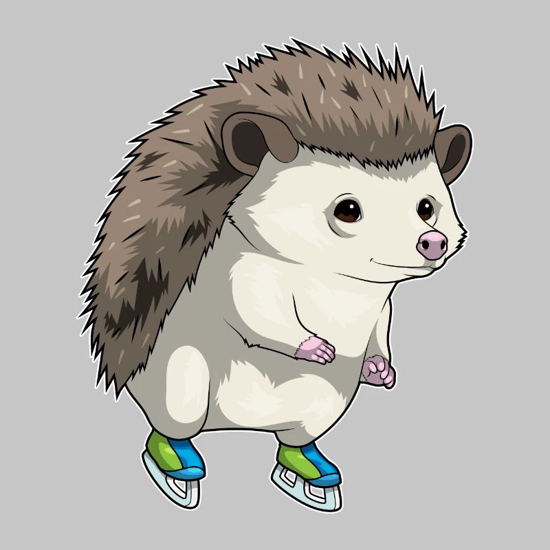 Igel Eislaufen Schlittschuhe