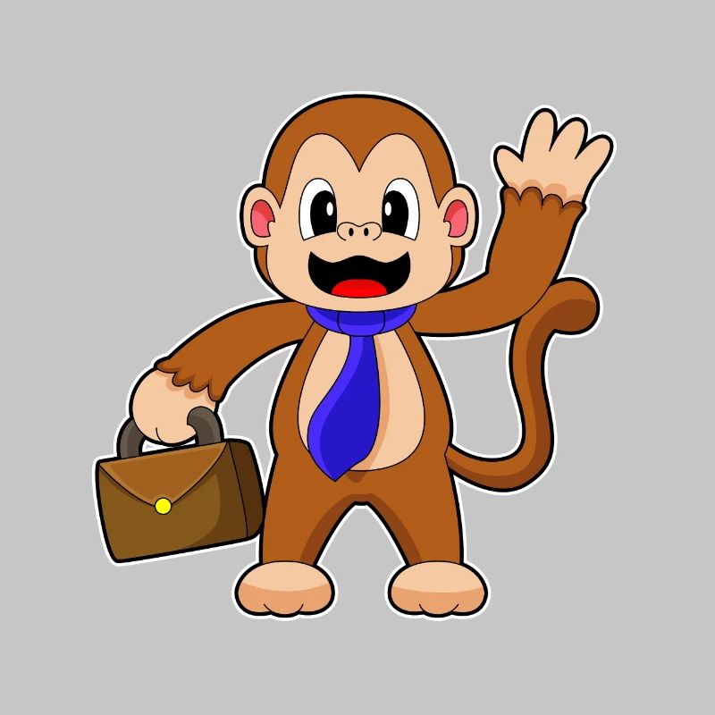 Monkey Entrepreneur Briefcase