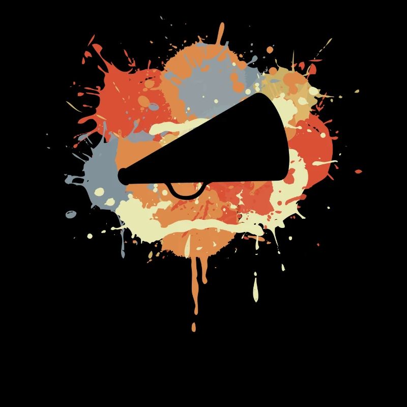 Cheerleader Megaphone Drawing