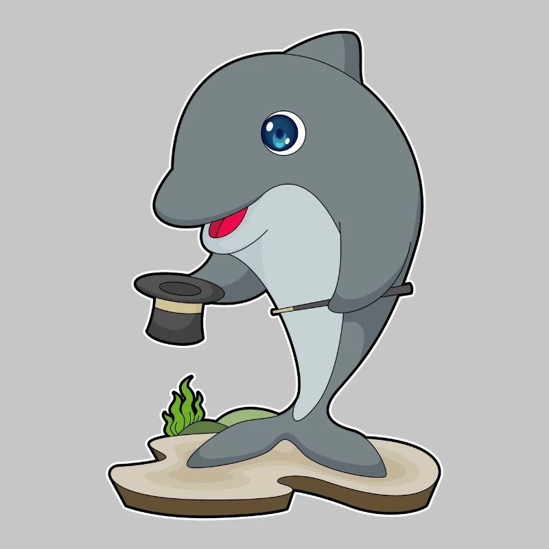 Chapeau haut de forme Dolphin Wizard