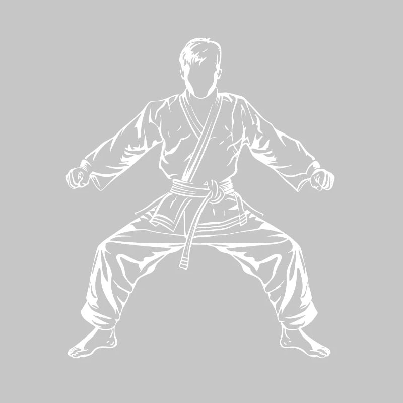 Karate Boy Drawing