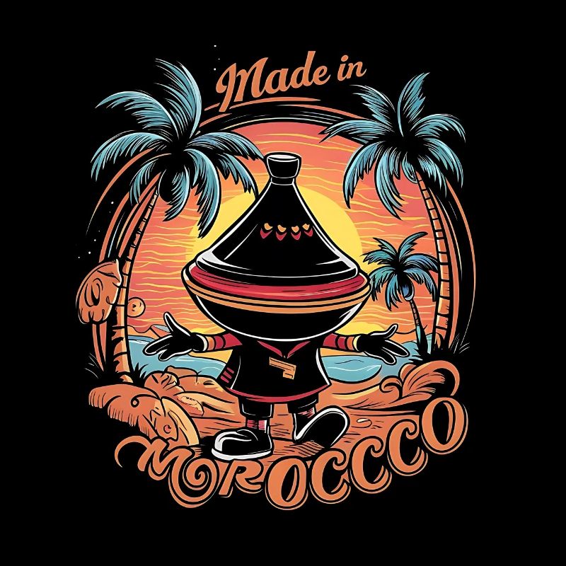Panneau sur le thème du Maroc Desgeboie