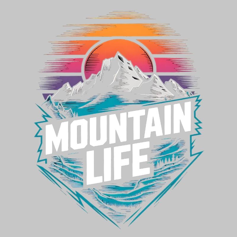 Energetic Mountains and Sunset